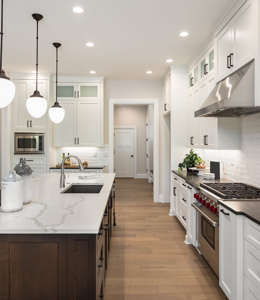 Custom kitchen renovation with modern cabinetry and finishes